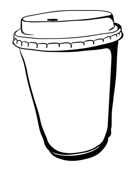 Llevar la taza de café de papel — Vector de stock