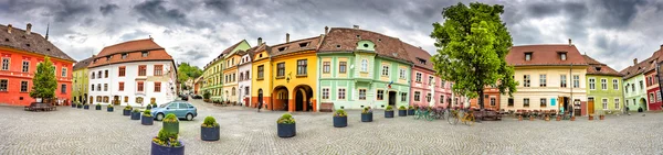 Praça da Cidadela de Sighisoara — Fotografia de Stock