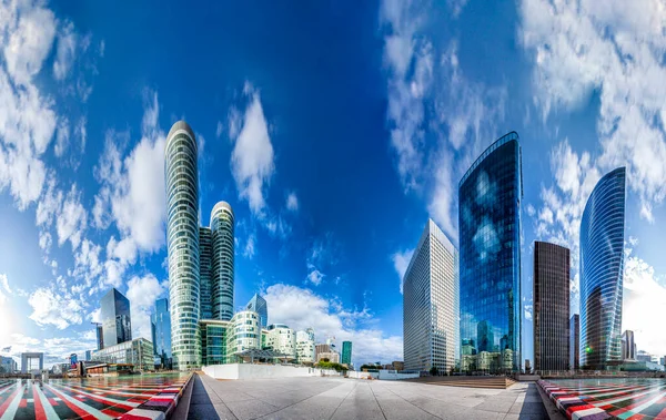 360 Panoramisch uitzicht op La Defense, Parijs — Stockfoto