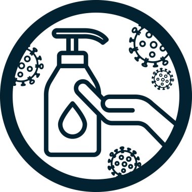 El dezenfektanı tabelası.