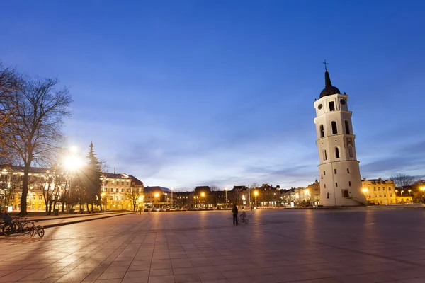 Plac Katedralny w centrum Wilna — Zdjęcie stockowe