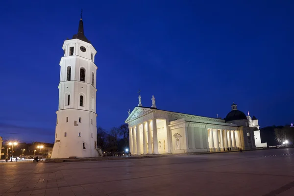 Praça da Catedral de Vilnius central — Fotografia de Stock