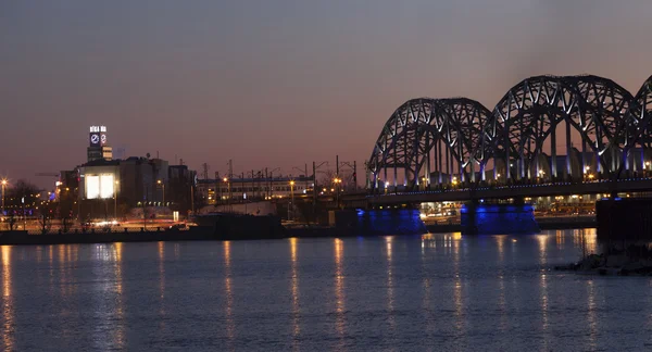 Riga järnvägsbron — Stockfoto