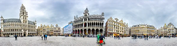 Panorama di grand place di Bruxelles — Foto Stock