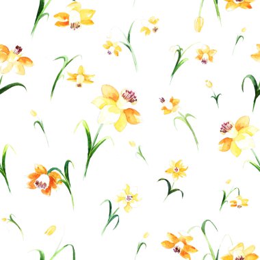 Çiçekli suluboya deseni