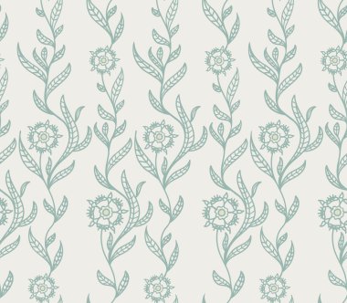 Dikişsiz çiçek desenli - illüstrasyon
