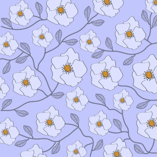 繊細な花の背景 — ストックベクタ