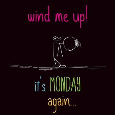 Mesaj ile komik illüstrasyon