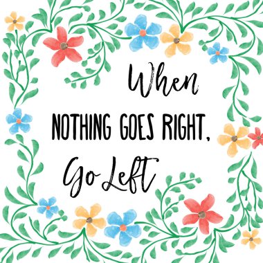 güzel bir yaşam teklif çiçek suluboya arka plan ile