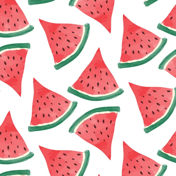 Akvarell vattenmelon bakgrund — Stock vektor