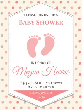 hassas küçük kız duş kartı