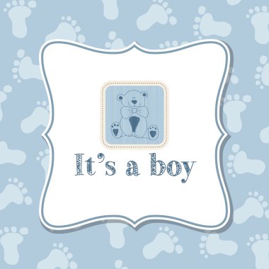 Bebek çocuk davet duş bebek için