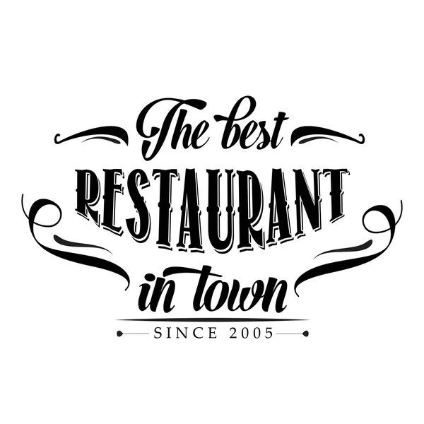 Affiche restaurant rétro — Image vectorielle