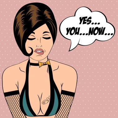 seksi azgın kadın çizgi roman tarzı, xxx illüstrasyon