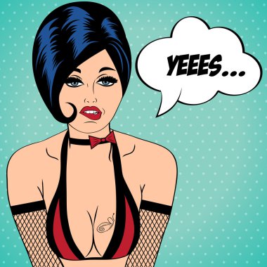 seksi azgın kadın çizgi roman tarzı, xxx illüstrasyon