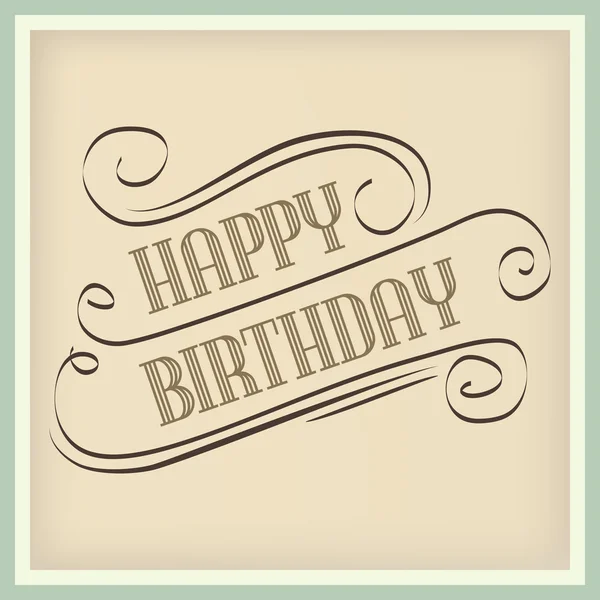 Happy Birthday — Stock Vector