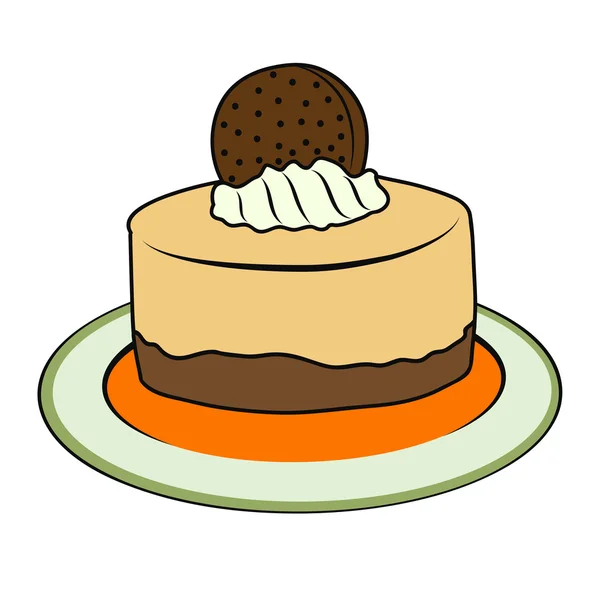 Doodle-Cupcake — Stockvektor