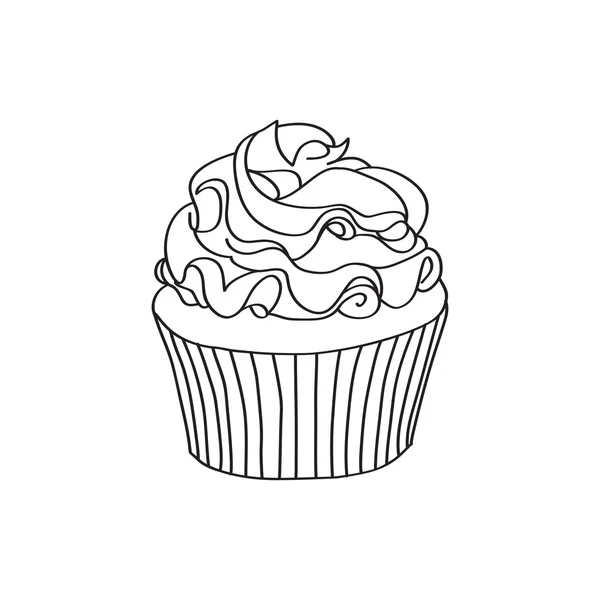 Pastelito de Doodle — Vector de stock