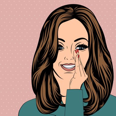 küçük sırlar söyleyerek seksi güzel kadın