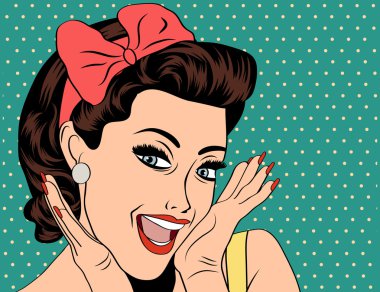 Pop Art resmi kız