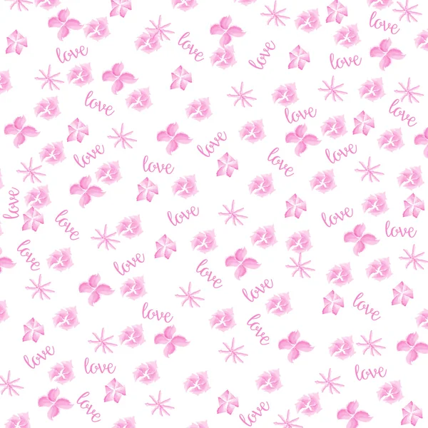 Roze aquarel florale achtergrond — Stockvector