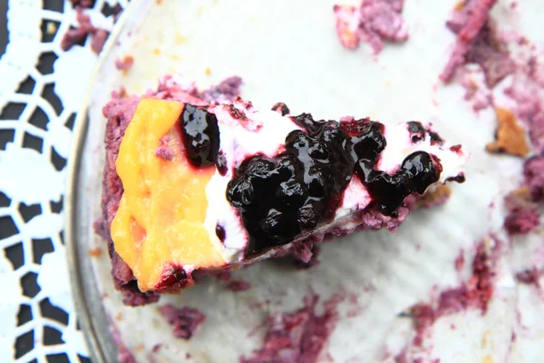 Fresh blueberries cake — Stock Photo, Image