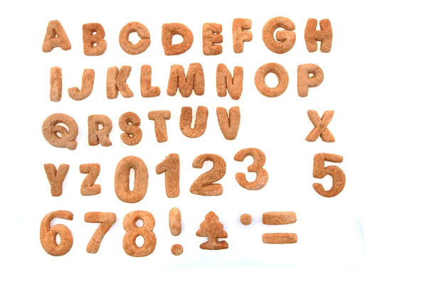 Ginger bread alphabet — Stock Photo, Image