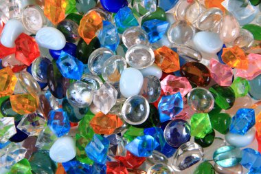 plastik elmas ve boncuk doku