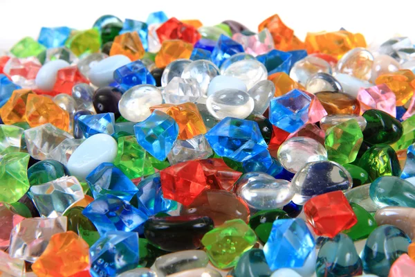 Plastic diamonds and beads texture — Stock Photo, Image