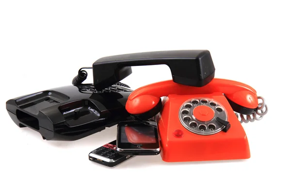 Old phones collectio — Stock Photo, Image