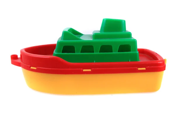 Couleur plastique bateau jouet — Photo