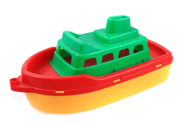 Couleur plastique bateau jouet — Photo