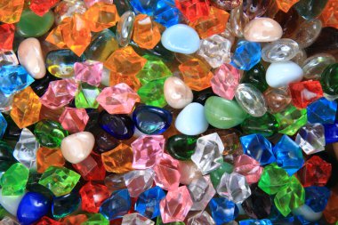 plastik elmas ve boncuk doku