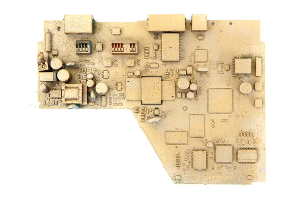 Golden logic circuit — Stock Photo, Image