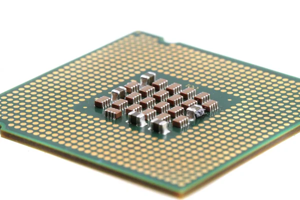 Computer chip geïsoleerd — Stockfoto