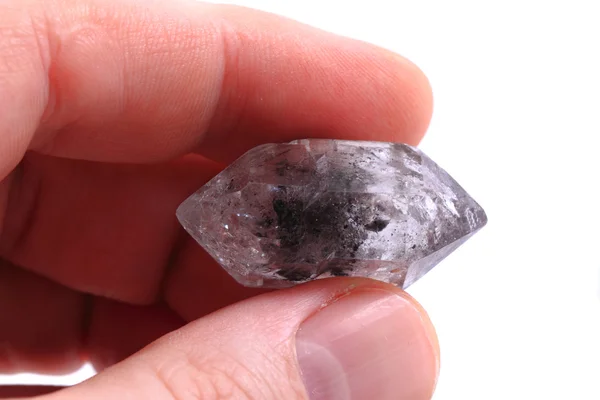 White rock-crystal isolated — Stock Photo, Image