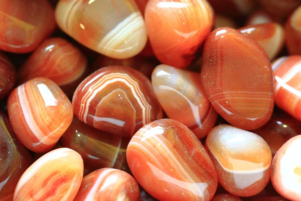 Minerali di agata arancione — Foto Stock
