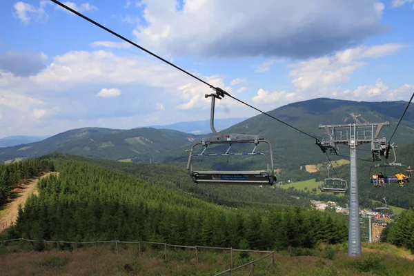 Funicular in jeseniky mountains — Stock Photo, Image