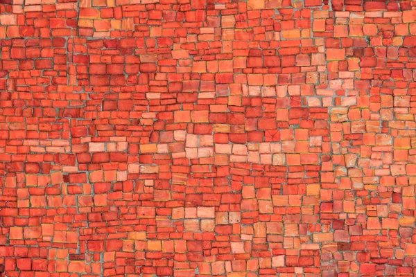 Textura de mosaico de vidro laranja — Fotografia de Stock