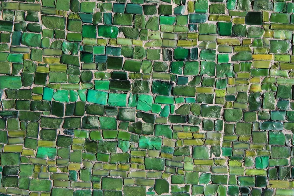 Текстура мозаики из зелёного стекла — стоковое фото