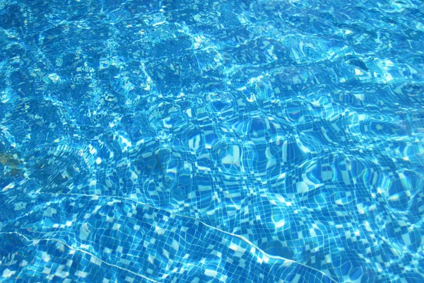 Textur piscina de água azul — Fotografia de Stock