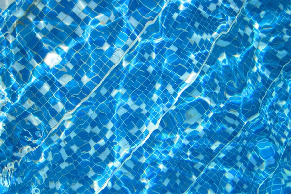 Blauw water zwembad textur — Stockfoto