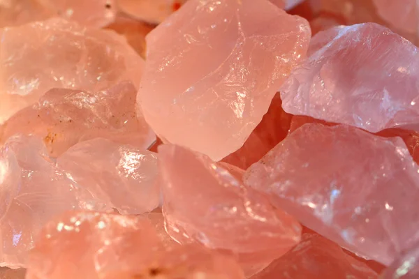 Textura mineral de quartzo rosa — Fotografia de Stock