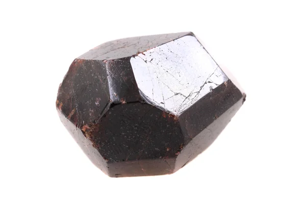 深褐色的石榴石矿物 — 图库照片