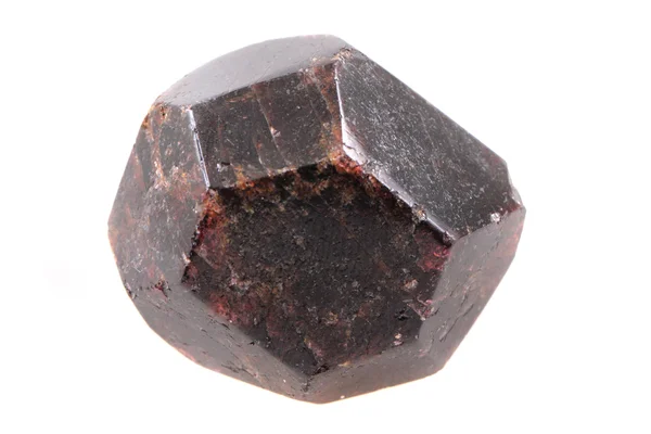 深褐色的石榴石矿物 — 图库照片