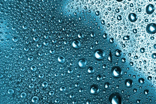 Blue water drops texture — Stock Photo, Image