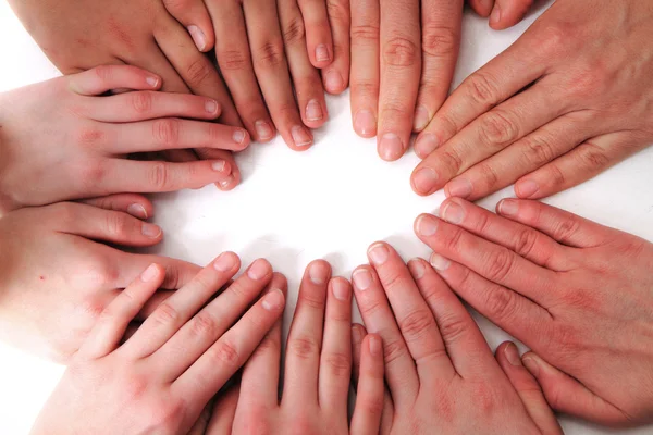 Les mains humaines isolées — Photo