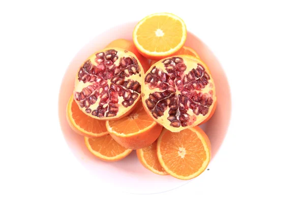 Orangen und Granatäpfel — Stockfoto
