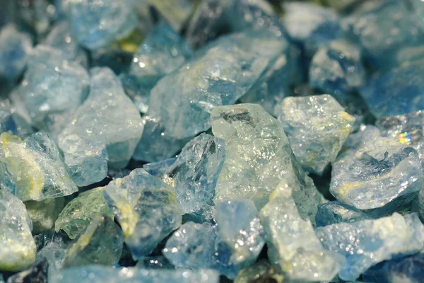 Blue aquamarine mineral — Stock Photo, Image