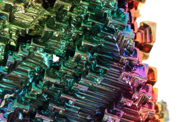Bismuto - fondo de metal arco iris —  Fotos de Stock